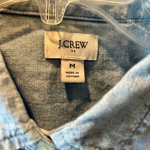 J. Crew Light Blue Chambray Top - Picture 2 of 3